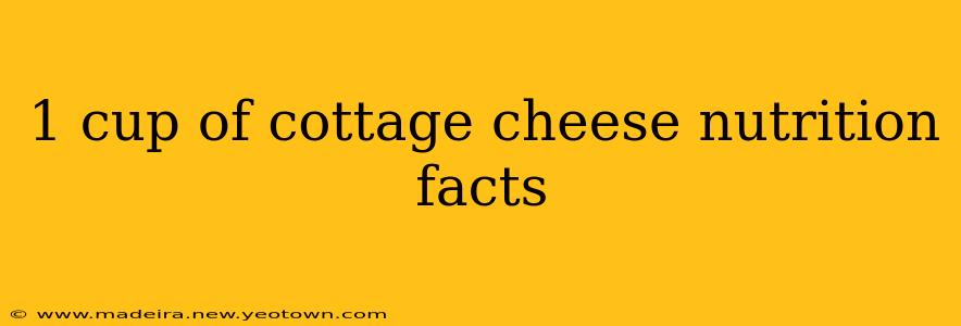 1 cup of cottage cheese nutrition facts