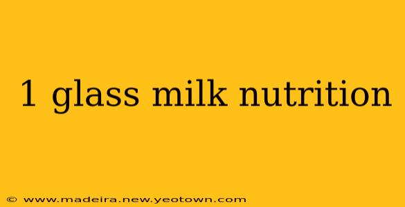 1 glass milk nutrition