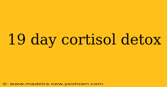 19 day cortisol detox