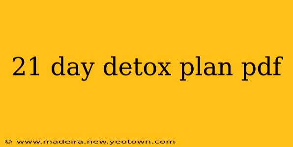 21 day detox plan pdf