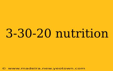 3-30-20 nutrition