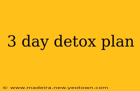 3 day detox plan
