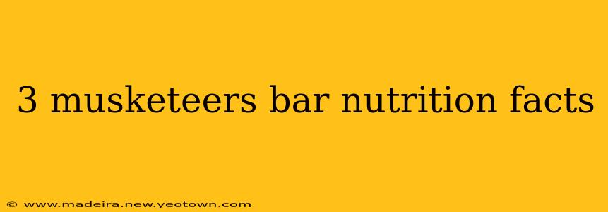 3 musketeers bar nutrition facts