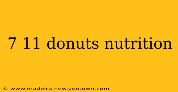 7 11 donuts nutrition