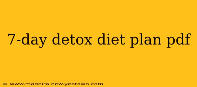 7-day detox diet plan pdf