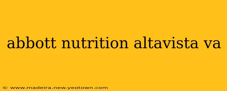 abbott nutrition altavista va