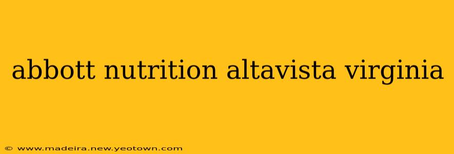 abbott nutrition altavista virginia