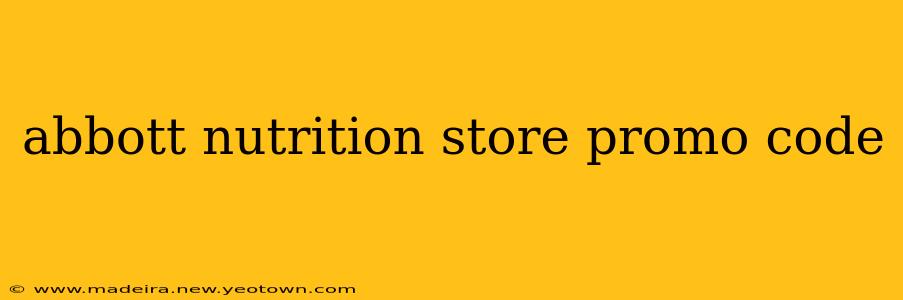abbott nutrition store promo code