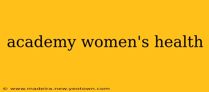 academy women's health