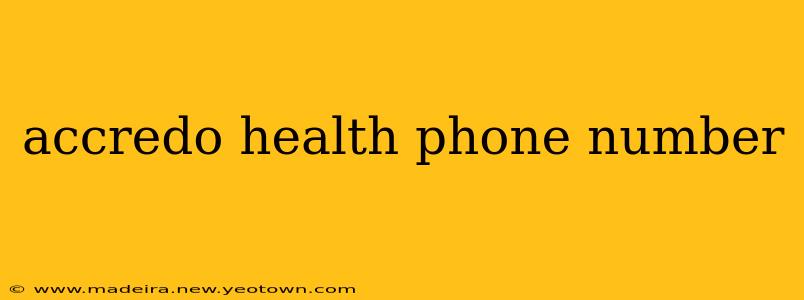 accredo health phone number