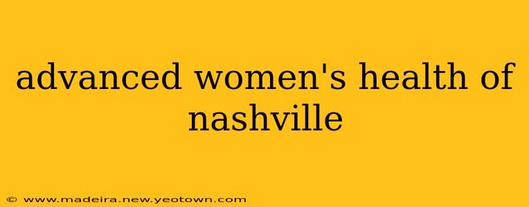 advanced women's health of nashville