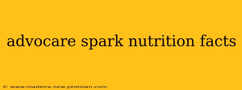 advocare spark nutrition facts