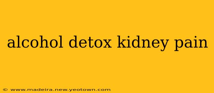 alcohol detox kidney pain