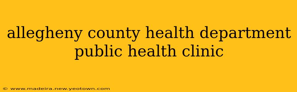 allegheny county health department public health clinic