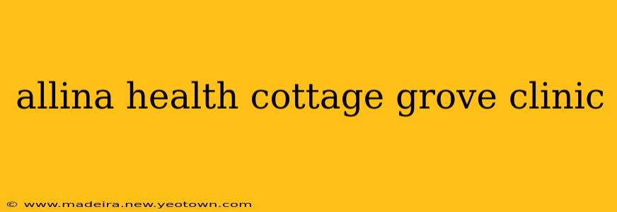 allina health cottage grove clinic