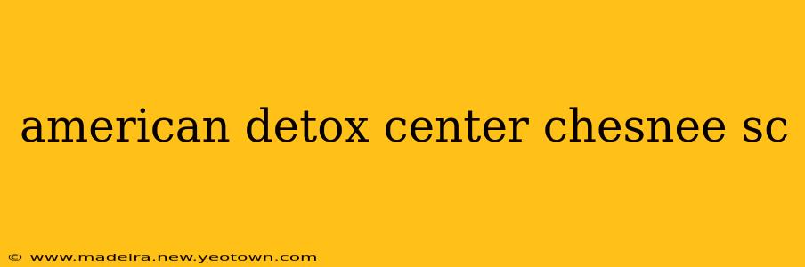 american detox center chesnee sc
