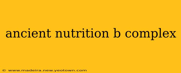 ancient nutrition b complex