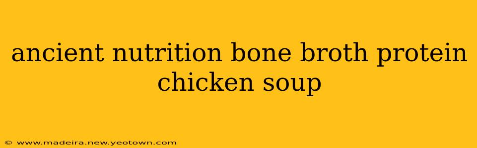 ancient nutrition bone broth protein chicken soup