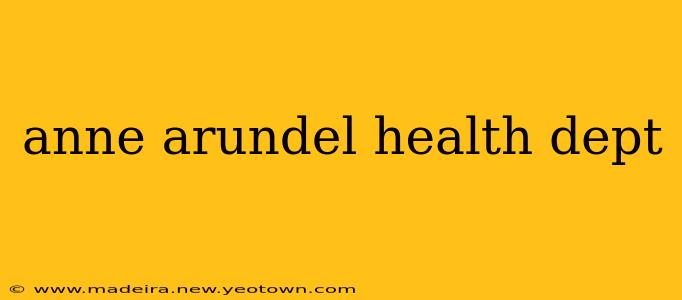 anne arundel health dept