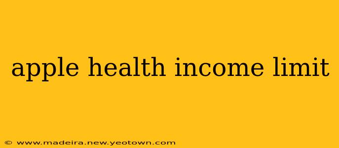 apple health income limit