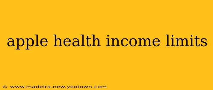 apple health income limits