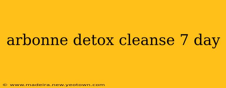 arbonne detox cleanse 7 day