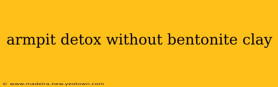 armpit detox without bentonite clay