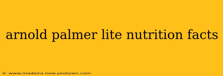 arnold palmer lite nutrition facts