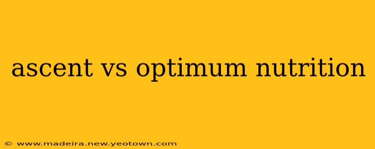 ascent vs optimum nutrition