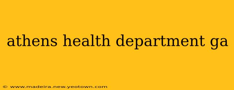 athens health department ga