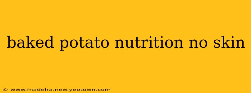 baked potato nutrition no skin