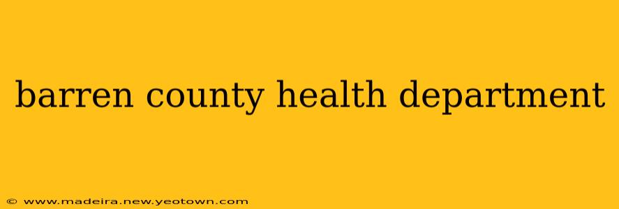 barren county health department