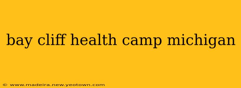 bay cliff health camp michigan