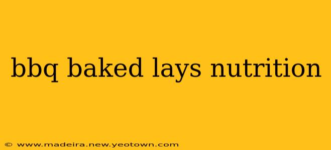 bbq baked lays nutrition