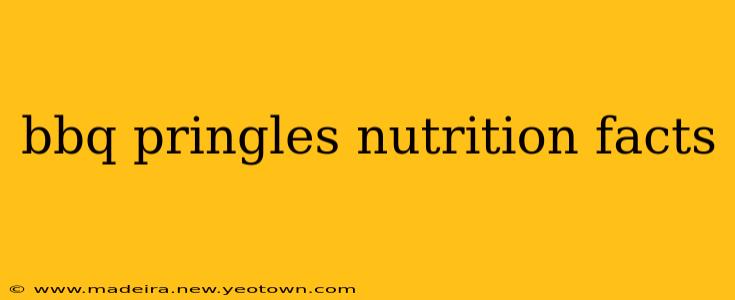 bbq pringles nutrition facts