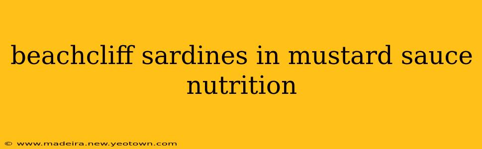 beachcliff sardines in mustard sauce nutrition