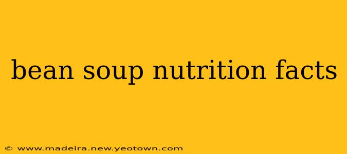 bean soup nutrition facts