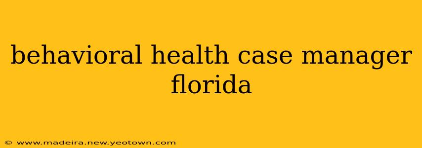 behavioral health case manager florida
