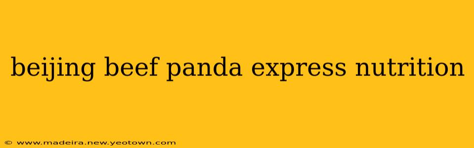 beijing beef panda express nutrition