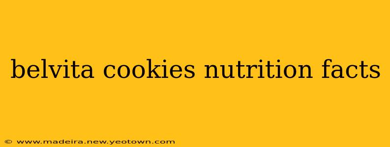 belvita cookies nutrition facts