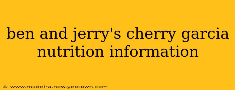 ben and jerry's cherry garcia nutrition information
