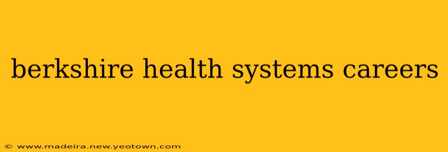 berkshire health systems careers