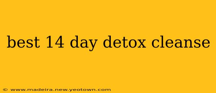 best 14 day detox cleanse