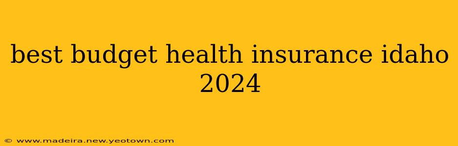 best budget health insurance idaho 2024
