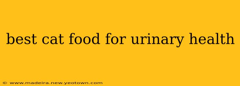best cat food for urinary health