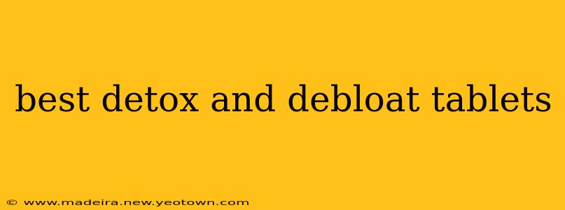 best detox and debloat tablets