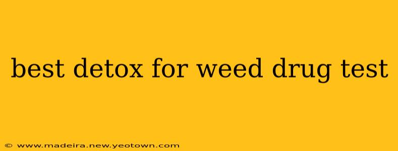 best detox for weed drug test