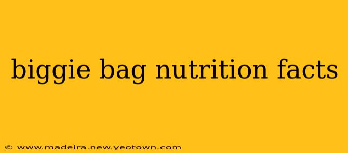 biggie bag nutrition facts