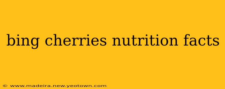 bing cherries nutrition facts