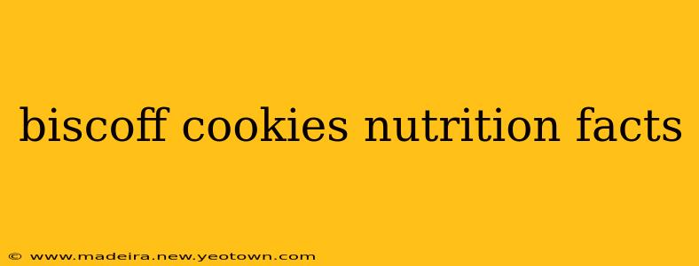 biscoff cookies nutrition facts